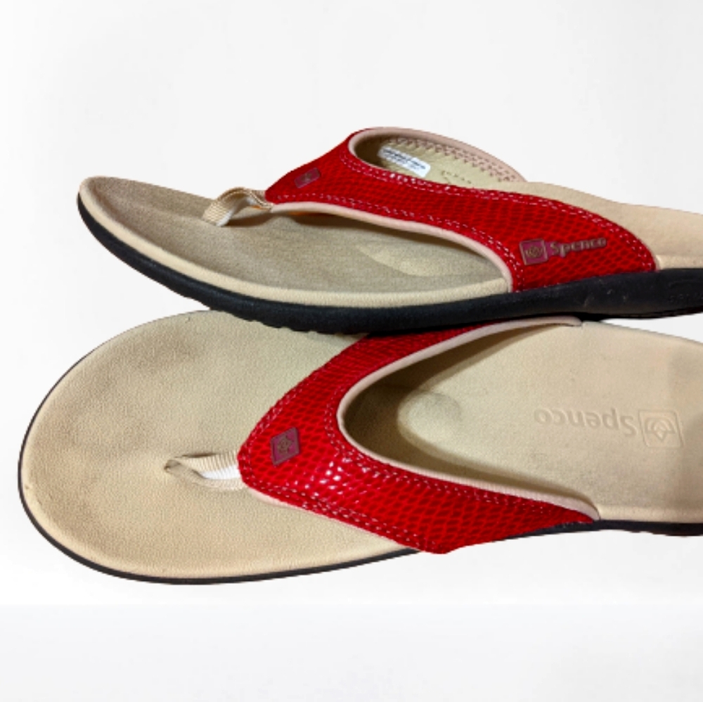 Spenco Sandals - Raspberry Pink Snake Textured